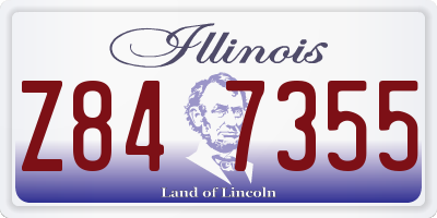 IL license plate Z847355