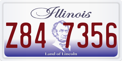 IL license plate Z847356