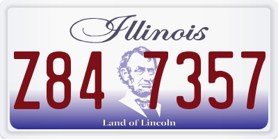 IL license plate Z847357