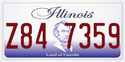 IL license plate Z847359