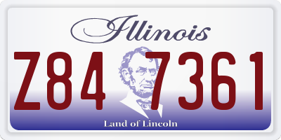 IL license plate Z847361