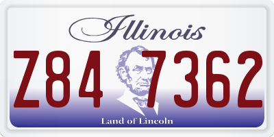 IL license plate Z847362
