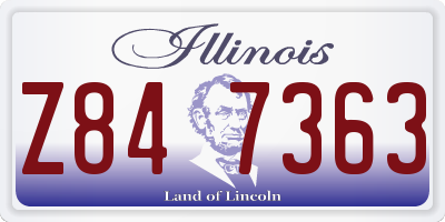 IL license plate Z847363