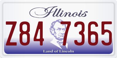 IL license plate Z847365