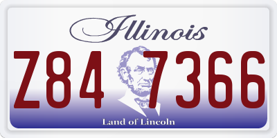 IL license plate Z847366