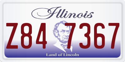 IL license plate Z847367