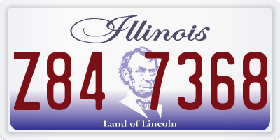 IL license plate Z847368