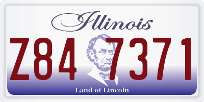 IL license plate Z847371