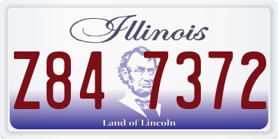 IL license plate Z847372
