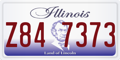 IL license plate Z847373