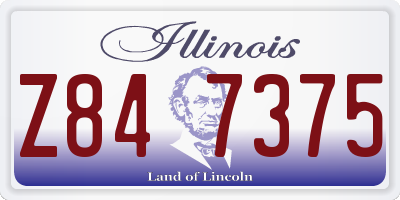 IL license plate Z847375