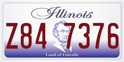 IL license plate Z847376