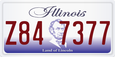 IL license plate Z847377