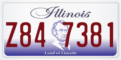 IL license plate Z847381