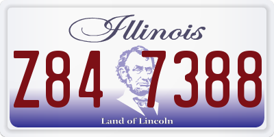 IL license plate Z847388