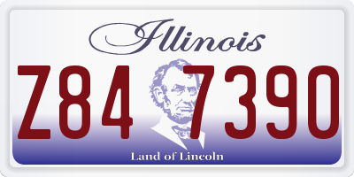 IL license plate Z847390