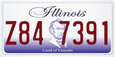 IL license plate Z847391