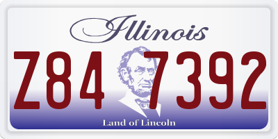 IL license plate Z847392