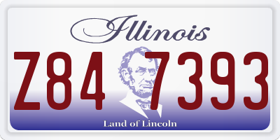 IL license plate Z847393