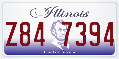 IL license plate Z847394