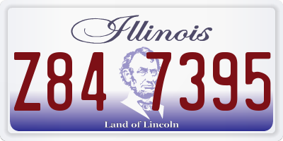 IL license plate Z847395