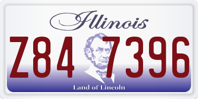 IL license plate Z847396