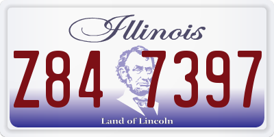 IL license plate Z847397