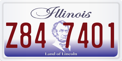 IL license plate Z847401