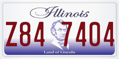 IL license plate Z847404