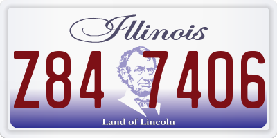IL license plate Z847406