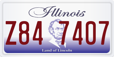 IL license plate Z847407