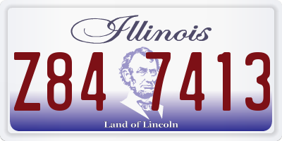 IL license plate Z847413