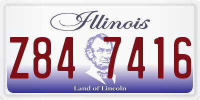 IL license plate Z847416