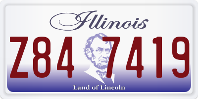 IL license plate Z847419