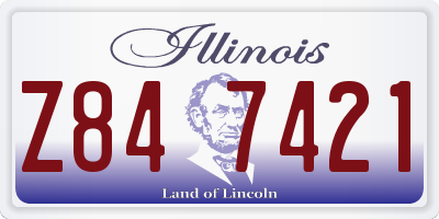 IL license plate Z847421