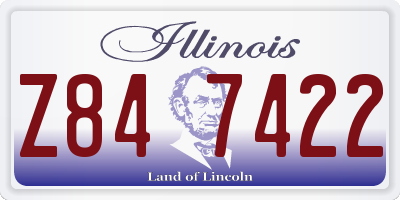 IL license plate Z847422
