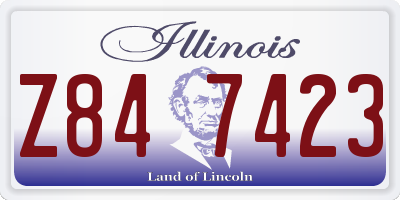 IL license plate Z847423