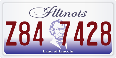 IL license plate Z847428