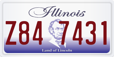 IL license plate Z847431