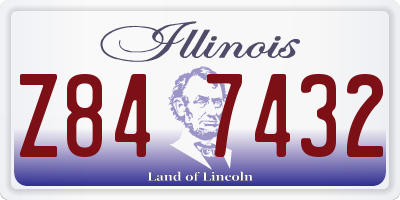 IL license plate Z847432