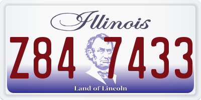 IL license plate Z847433