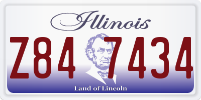 IL license plate Z847434