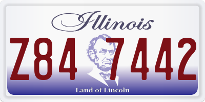 IL license plate Z847442