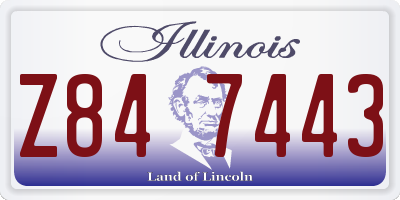 IL license plate Z847443