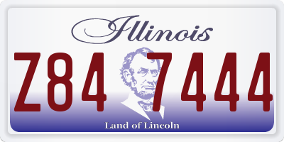 IL license plate Z847444