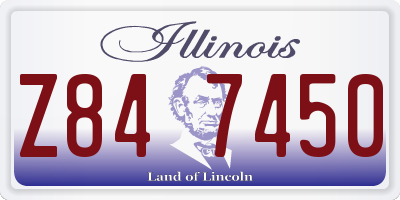 IL license plate Z847450