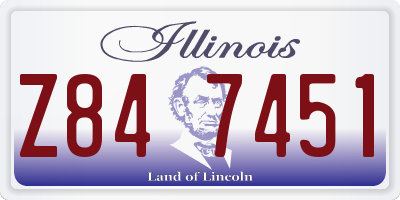 IL license plate Z847451