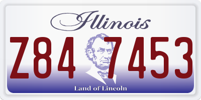 IL license plate Z847453