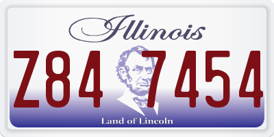 IL license plate Z847454