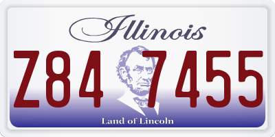 IL license plate Z847455